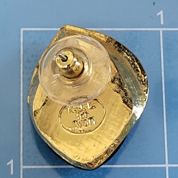 Kenneth J Lane Midnight Rose Black Clip-on Earrings KJL for Avon Clear Crystal - Picture 10 of 13